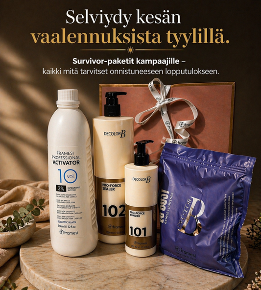 KESÄN SURVIVOR-PAKETIT VAALENNUKSEEN - LET'S BLOND